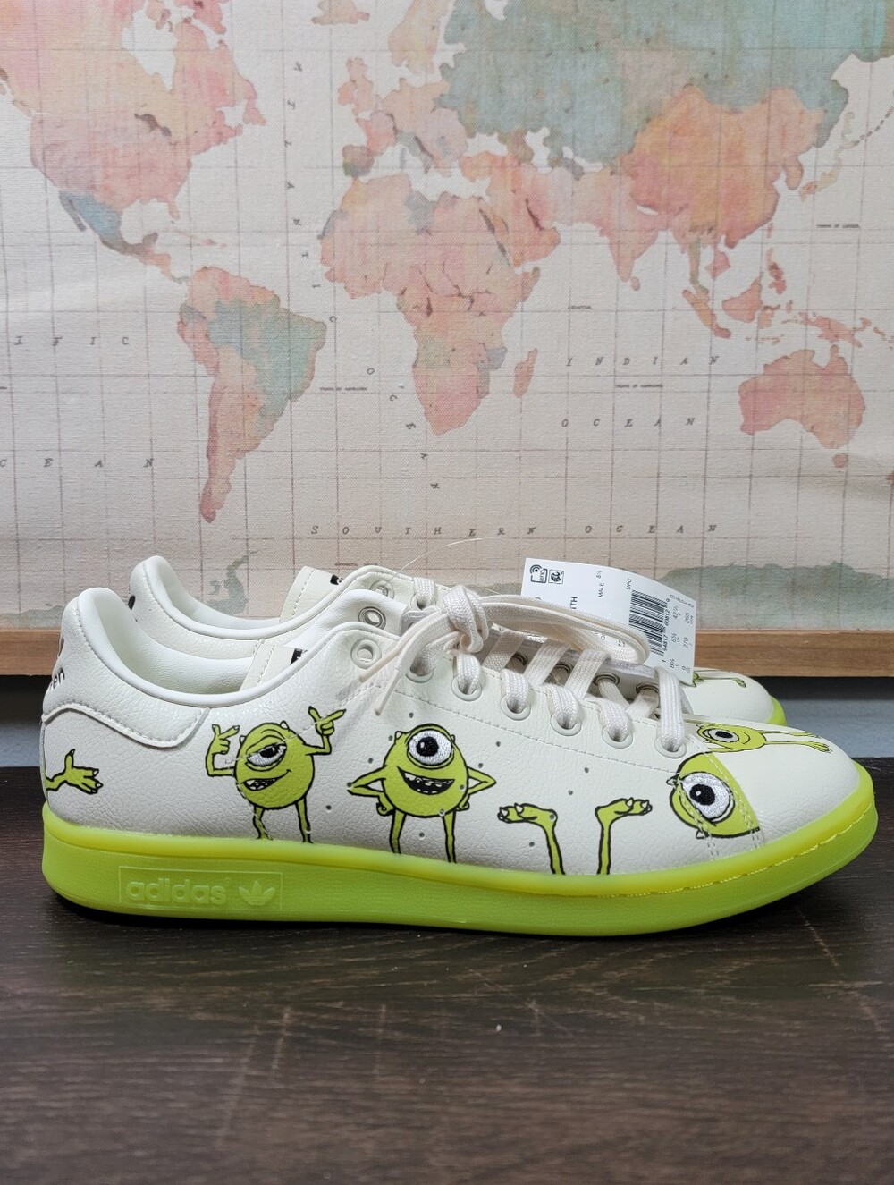 BRAND NEW Adidas Stan Smith Monsters Inc. Mike Wazowski Mens Sz 9 Women's Sz 10